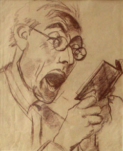Reinhold Koeppel - Mann mit Brille und Buch